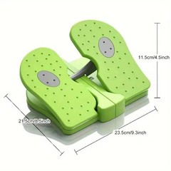 Simple Leg Exerciser While Sitting for Seniors, Foot Pedal Green, Green