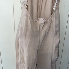 Design Veronique Beige Zipper XL Full Body Surgical Compression Bodysuit #855-H