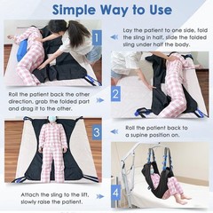 Hoyer Sling Patient Lift for Home Use Toileting Transfer Belt with Opening Medic