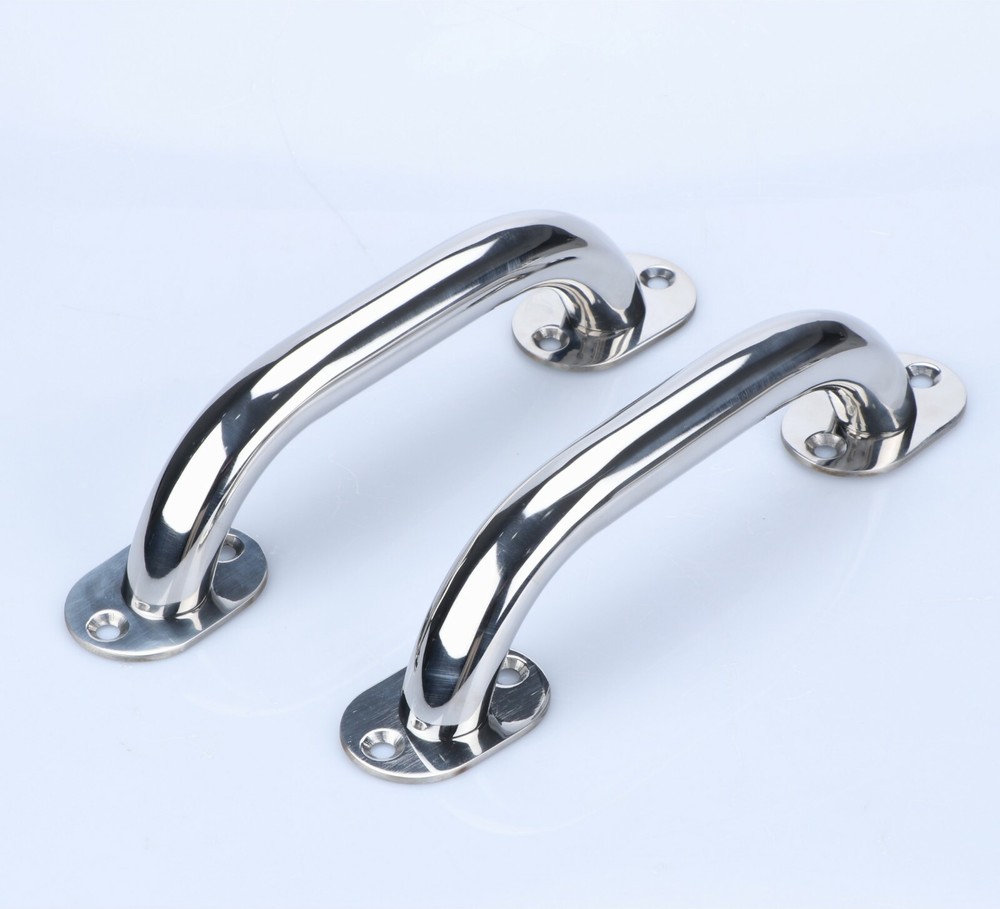 2X 316 Stainless Steel 9“ Boat Handle Grab Handrail Polished Marine Hardware