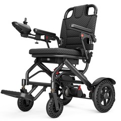 Lightweight 38Lb Foldable Electric Wheelchair Intelligent 300Lb All Terrain FDA