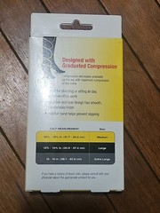 3M Futuro Compression FIRM Open Toe/Open Heel Length Stocking Size Medium, Beige