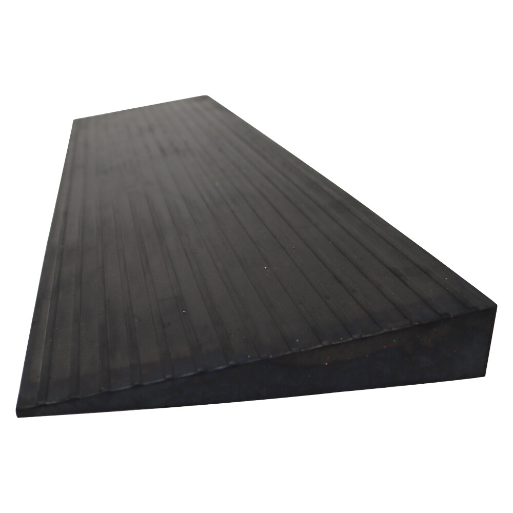 Different Size Black Non-Slip Solid Rubber Threshold Ramp Cutable 11000 LBS