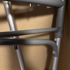 HEALTHLINE Junior Folding Walker Lightweight Deluxe 2 Button 5inch Wheels NEW