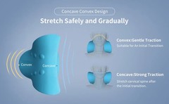 Neck Shoulder Stretcher Cervical Traction Pillow Pain Relief Device