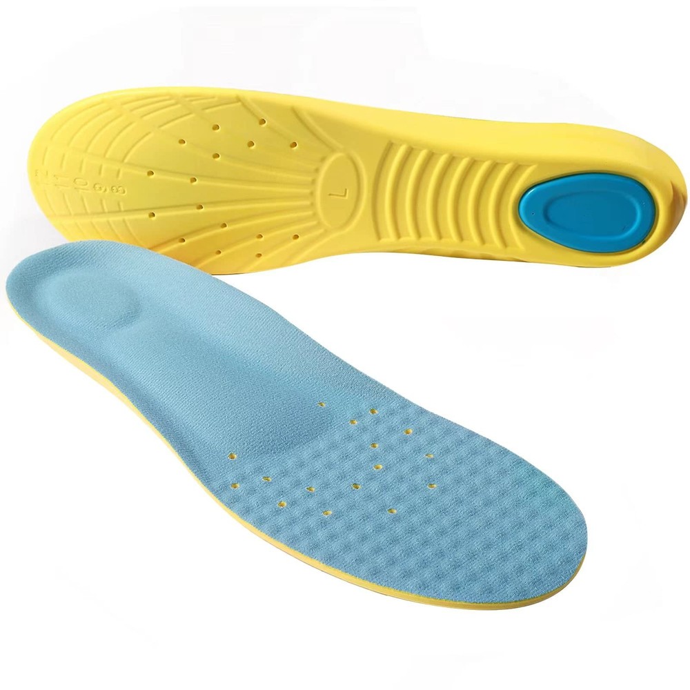 Shoes Inserts Memory Foam Insoles Shock S（Women 5-6/ Kids 2-5）, Yellow