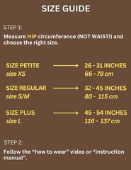 Vriksasana Posture Sacroiliac Hip Belt for Regular (Hip Size 32″- 45″), Black