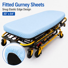 50 Pcs Disposable Fitted Stretcher Gurney Sheets 30″x84″ Medical Transportation