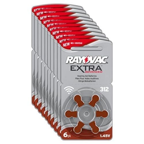 120 Rayovac Extra Advanced Hearing Aid Batteries, SIZE 312 Exp 2026