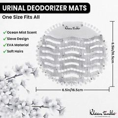 10 Pack of Clear Bathroom Odor Freshener Urinal Mats, Bathroom Cleaning Supplies