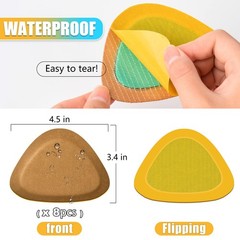 4 Pair Leather Boots Heel Grips Liner Cushions, Shoe Filler Inserts for Brown