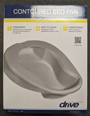 * OPEN BOX * Drive Contoured Bed Pan PC23212 Lightweight Durable Polyethylene