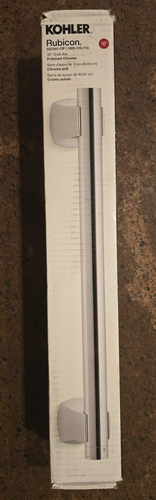 KOHLER Rubicon K-R27241-CP 16 inch Grab Bar in Polished Chrome