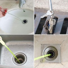 Sleek Black Drain Cleaning Tool with Bendable Design for Hard-to- Areas
