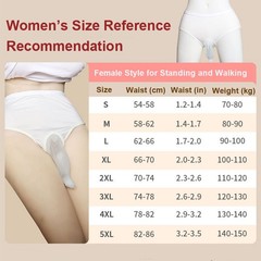 Female Wearable Urinal Bag Silicone Urine CatheterPortable Urine Collector S-5XL