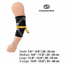 Elbow Compression Sleeve Support for Weightlifting Tennis Golf Tendinitis Medium