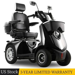 Heavy Duty 4 Wheel Mobility Scooters for Seniors 1000W 40 Miles 500 lb Capacity