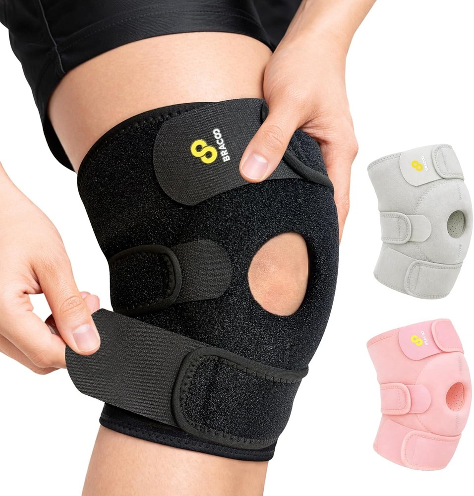 Bracoo Knee Support Brace for Men Women, flexible Compression Sleeve Wrap
