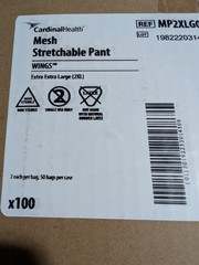 100 Count – Cardinal Health Mesh Stretchable Pants WINGS (2XL) MP2XLG02