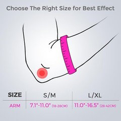 Elbow Support Band for Epicondylitis – Double Pressure System, Pink S/M