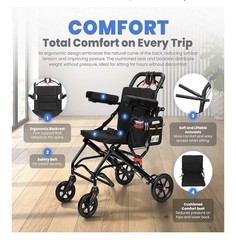 Lightweight Foldable Transport Wheelchair Brand New In Box Never Used In Box