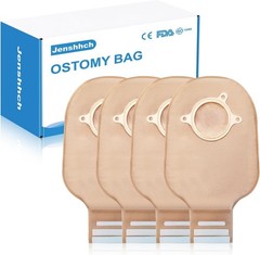 10PCS Two Piece Ostomy Bags Drainable Pouches with Hook & Loop Closure 60mm Max