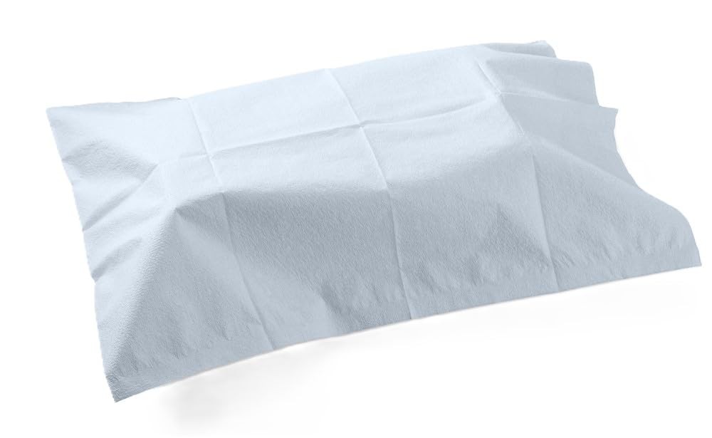 Tidi Blue Disposable Pillowcases Soft Gentle Absorbent 100 Pack 21X30 Inches