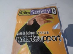 NEW Go Safety Ambidextrous Wrist Support, Size L in Black