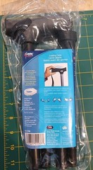 Carex Folding Soft Grip Walking Cane – Height Adjustable 33″ – 37″ – Wrist Strap