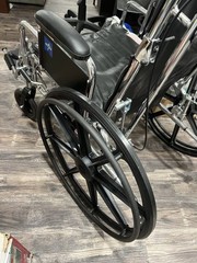 Medline Excel Recliner Wheelchair, 20in Seat, 350lb capacity, Leg Rests