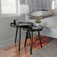 Nesting – Set Of 2 Round End For Living Room Bedroom Or – Set