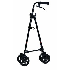 Wheel with brake Cane II Working cane used like a handrail Seniors Adults Black
