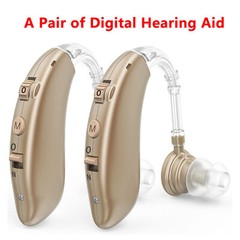1 Pair Of Digital Hearing Aid Severe Loss Rechargeable Invisible BTE Ear Aids