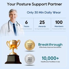 Posture Corrector for Women and Men, Adjustable Upper & Mid Back Brace for Ne…