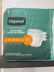Depend Protection with Tabs Maximum Absorbency Small/Medium 20 Pack