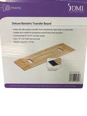 DMI – Bariatric Transfer Board and Slide Board made of Heavy-Duty Wood 735lb 10