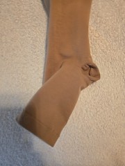 Sigvaris. 30-40 mmHg Open Toe Full Length Compression Stocking. Beige Size M4 OT