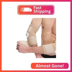 NeoTech Care Elbow Support Brace (Beige, Size S, 1 Pair)