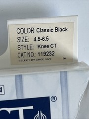 Jobst Ultra Sheer Women 4.5-6.5 Black Knee High Compression Stockings 8-15 mmHg