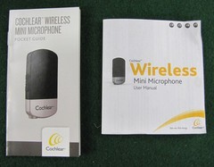 Cochlear Wireless Mini Microphone Model SM-1 Kit w/owner’s manual and all cables