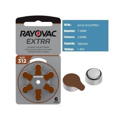 84x Rayovac Extra Advanced Size 312 Mf PR41 Batteries 1.45V Zinc Air