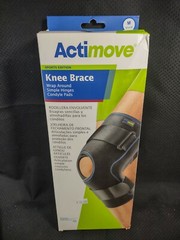 Actimove Knee Brace Wrap Around, Simple Hinges, Condyle Pads Medium Black