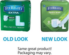 72ct FitRight OptiFit Adult Briefs Incontinence Diapers Large