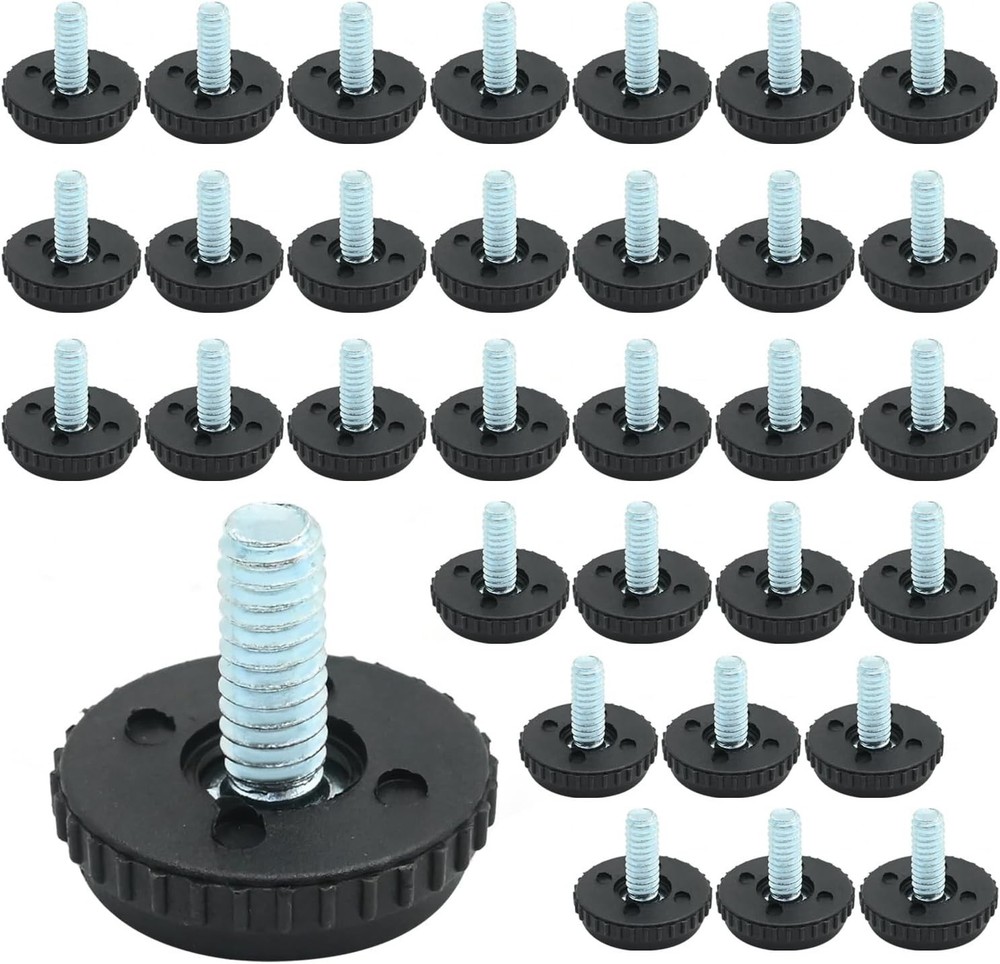 1/4-20 Stainless Steel Adjustable Furniture Levelers Screw in /, 32