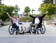 Strong back folding lightweight wheelchair