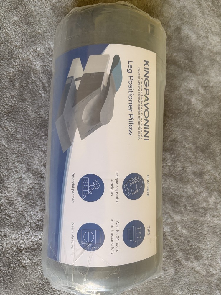 KingPavonini Leg Elevation Pillow – 4 Adjustable Heights – Post Surgery Recovery
