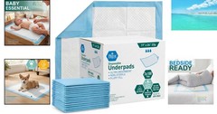 Thick 17“ x 24“ Disposable Underpads – Urine Protection for Kids & Adults