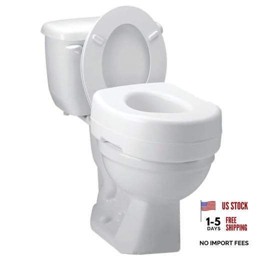 Adds 5 Inches of Height, Elevated and 5 Inch (Pack of 1) Toilet Seat Riser
