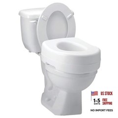 Adds 5 Inches of Height, Elevated and 5 Inch (Pack of 1) Toilet Seat Riser