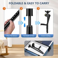 Forearm Crutches for Adults –Heavy-Duty Aluminum Arm double, Black(x2)